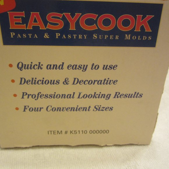 VTG 1995 EASY COOK PASTA & PASTRY SUPER MOLDS, AS SEEN ON TV, NIB - Picture 5 of 5